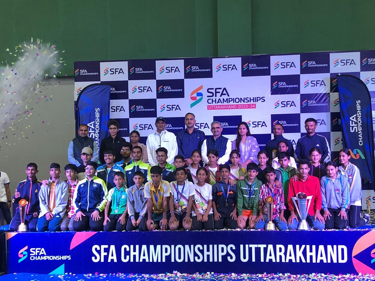 Maharana Pratap Sports College becomes undisputed champion in SFA Championship with the title of ‘Number One School in Sports’
