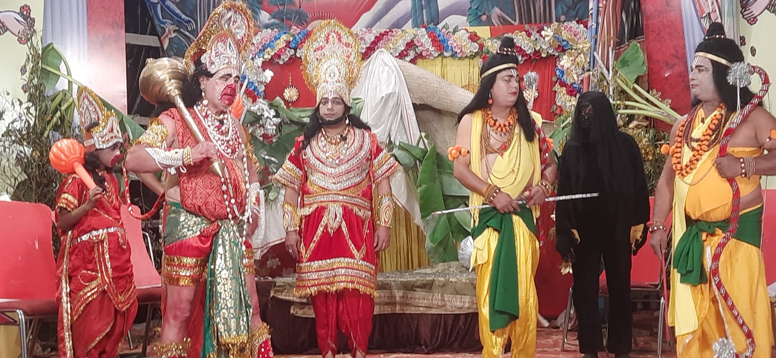 Grand staging of Ramlila of Saraswati Kala Manch