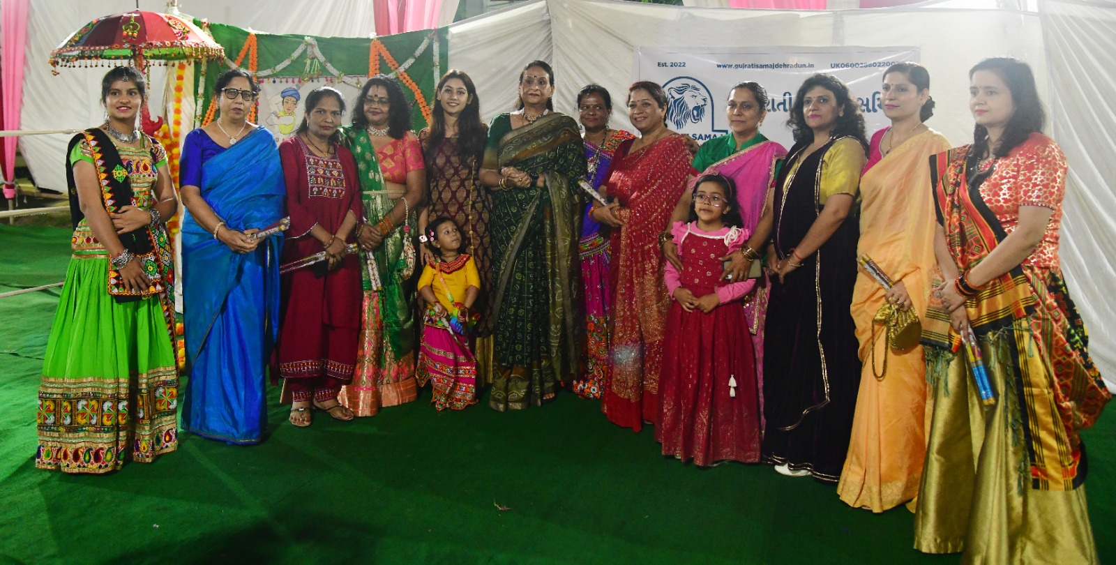 First Lady Gurmeet Kaur participated in the Navratri celebrations of Gujarati Samaj Samiti.