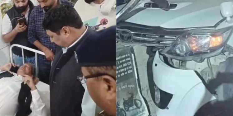 Former Chief Minister Harish Rawat's car accident