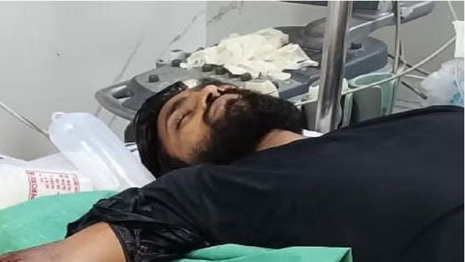 Worker's hand crushed after being hit by machine