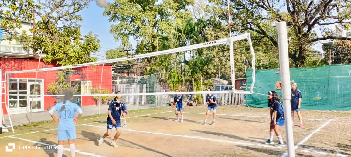Volleyball Tournament: The Heritage School and Him Jyoti School in the final.