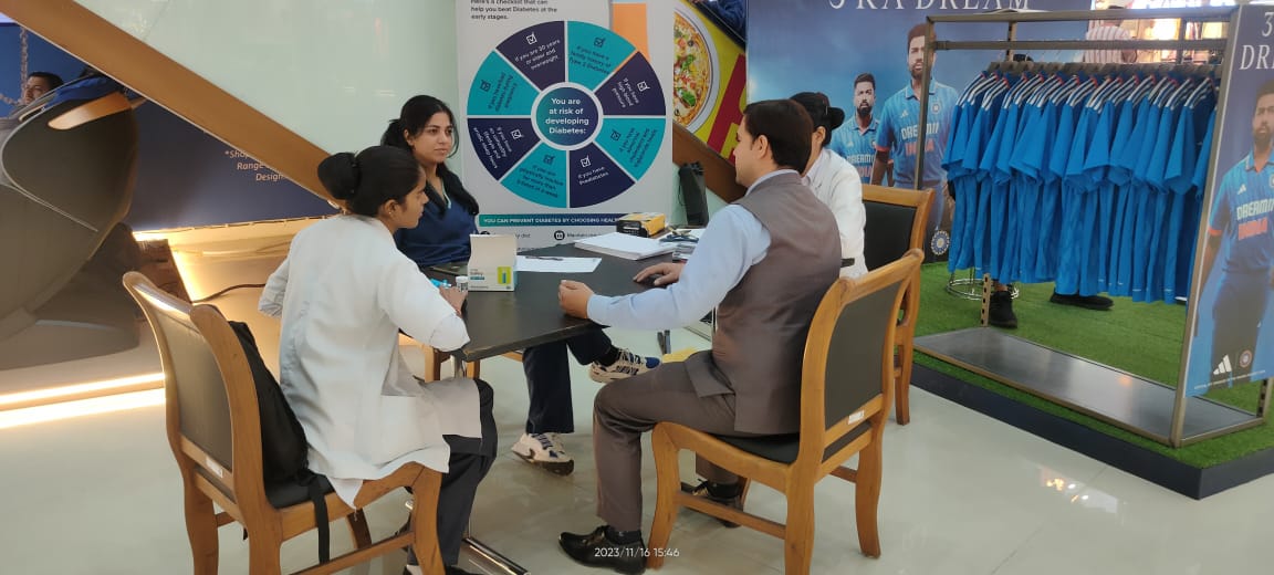 Community health camp organized on World Diabetes Day