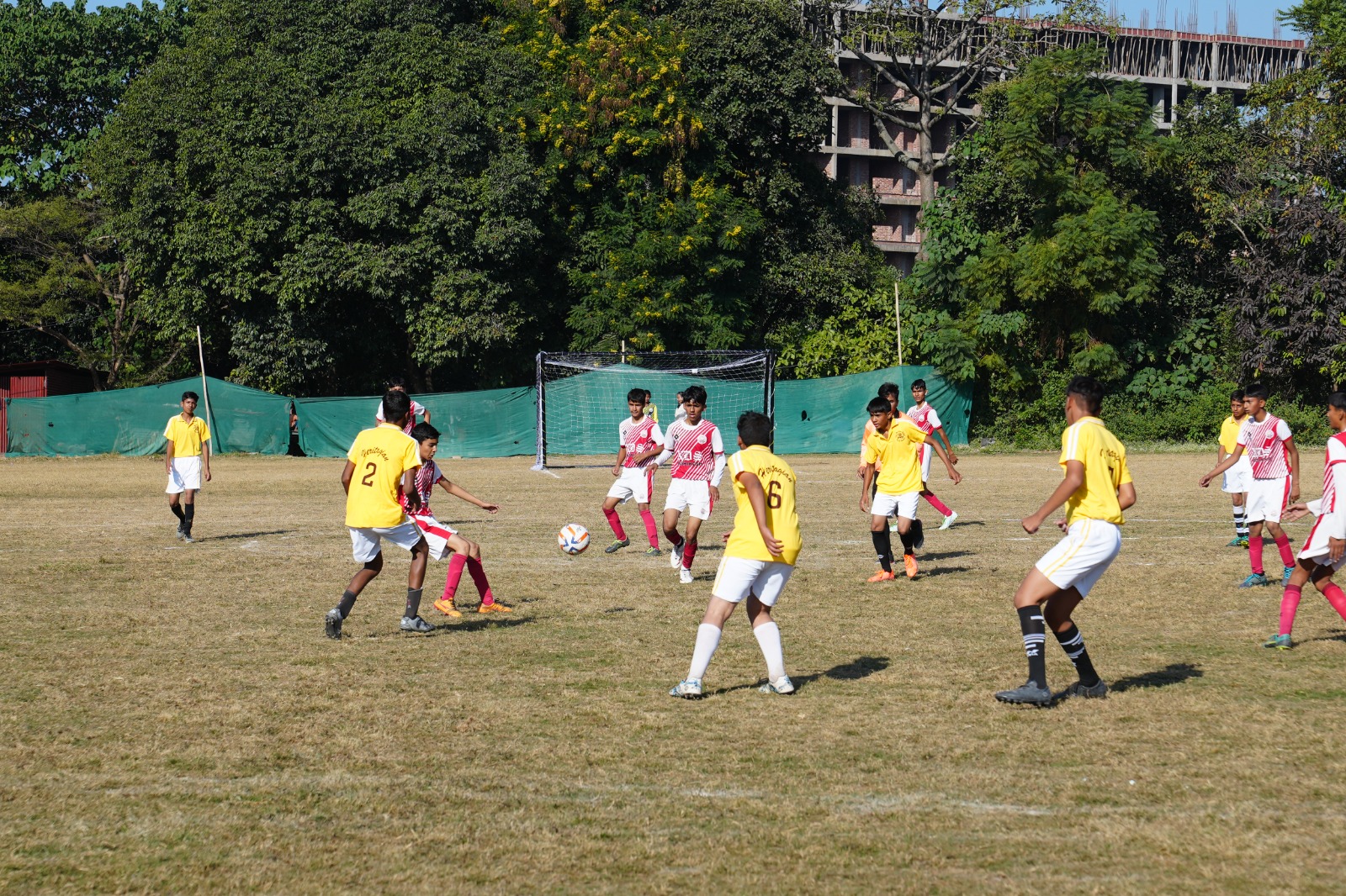 Nirmal Ashram Deepmala Rishikesh defeated The Heritage School North Campus in the football tournament.