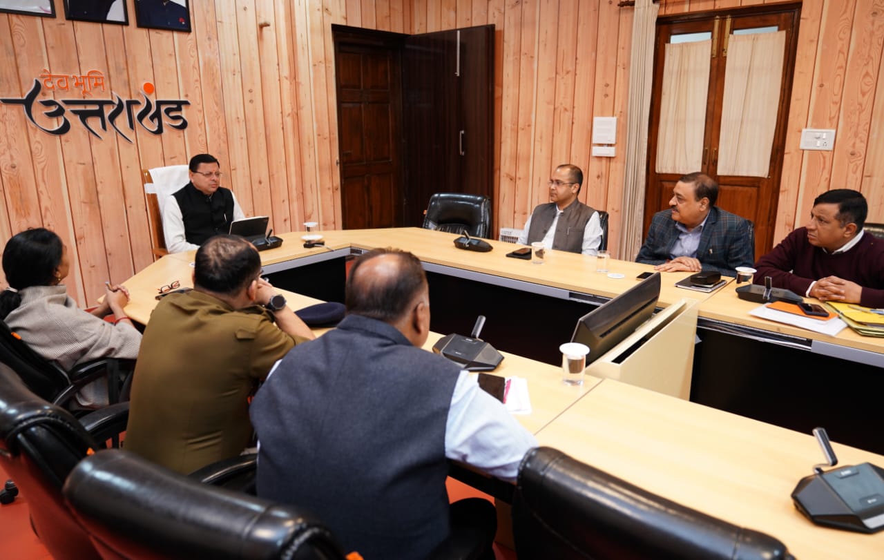 Chief Minister Dhami is taking moment to moment updates on Silkyara Tunnel Rescue.