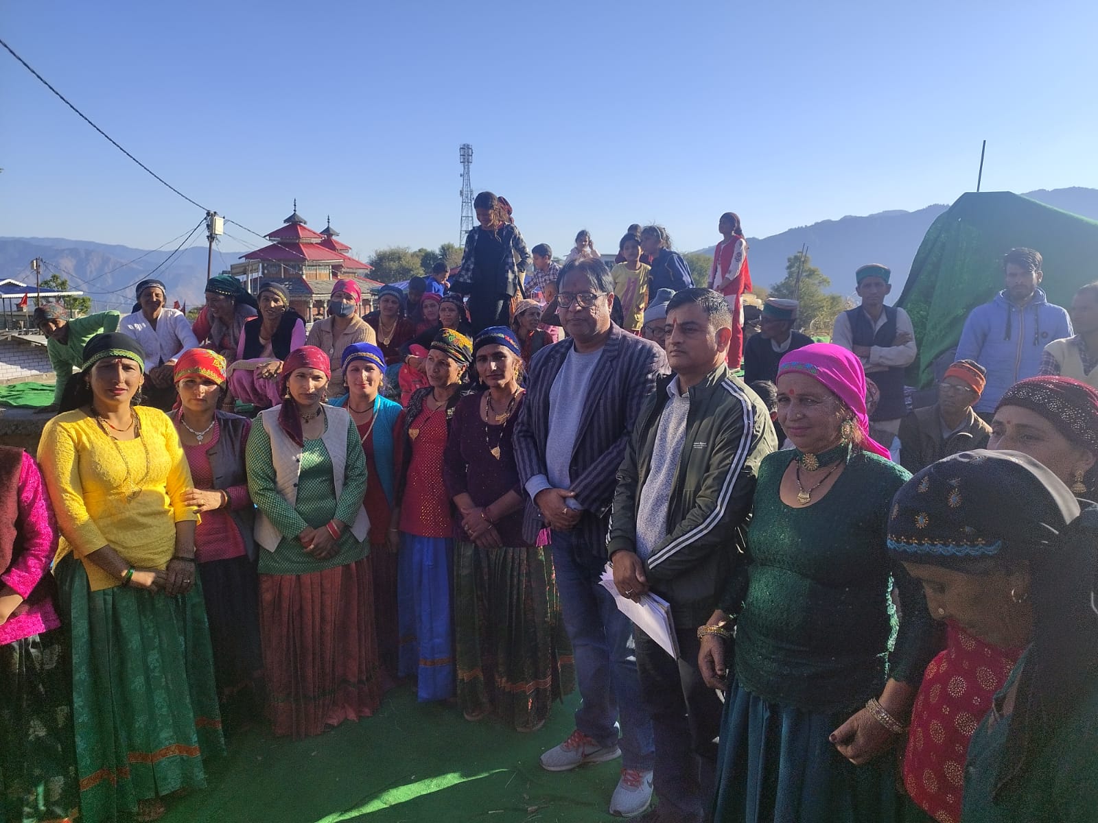 Villagers welcomed Bharat Sankalp Yatra