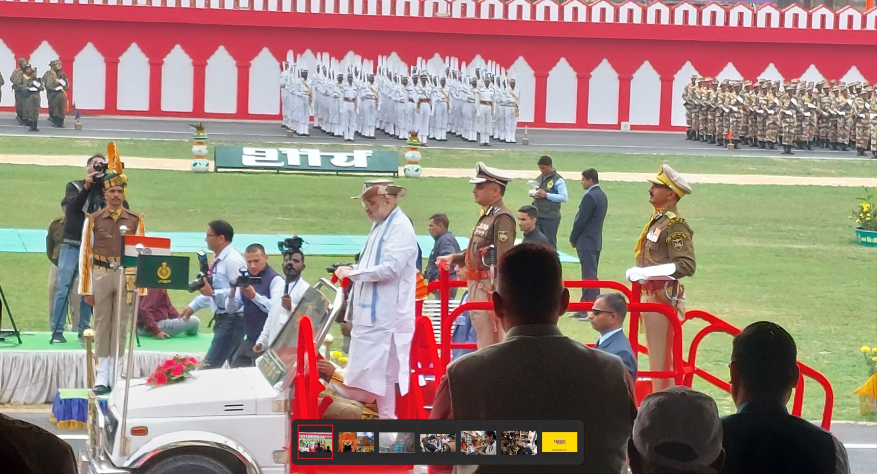 Home Minister Amit Shah participated in ITBP's Raging Day Parade