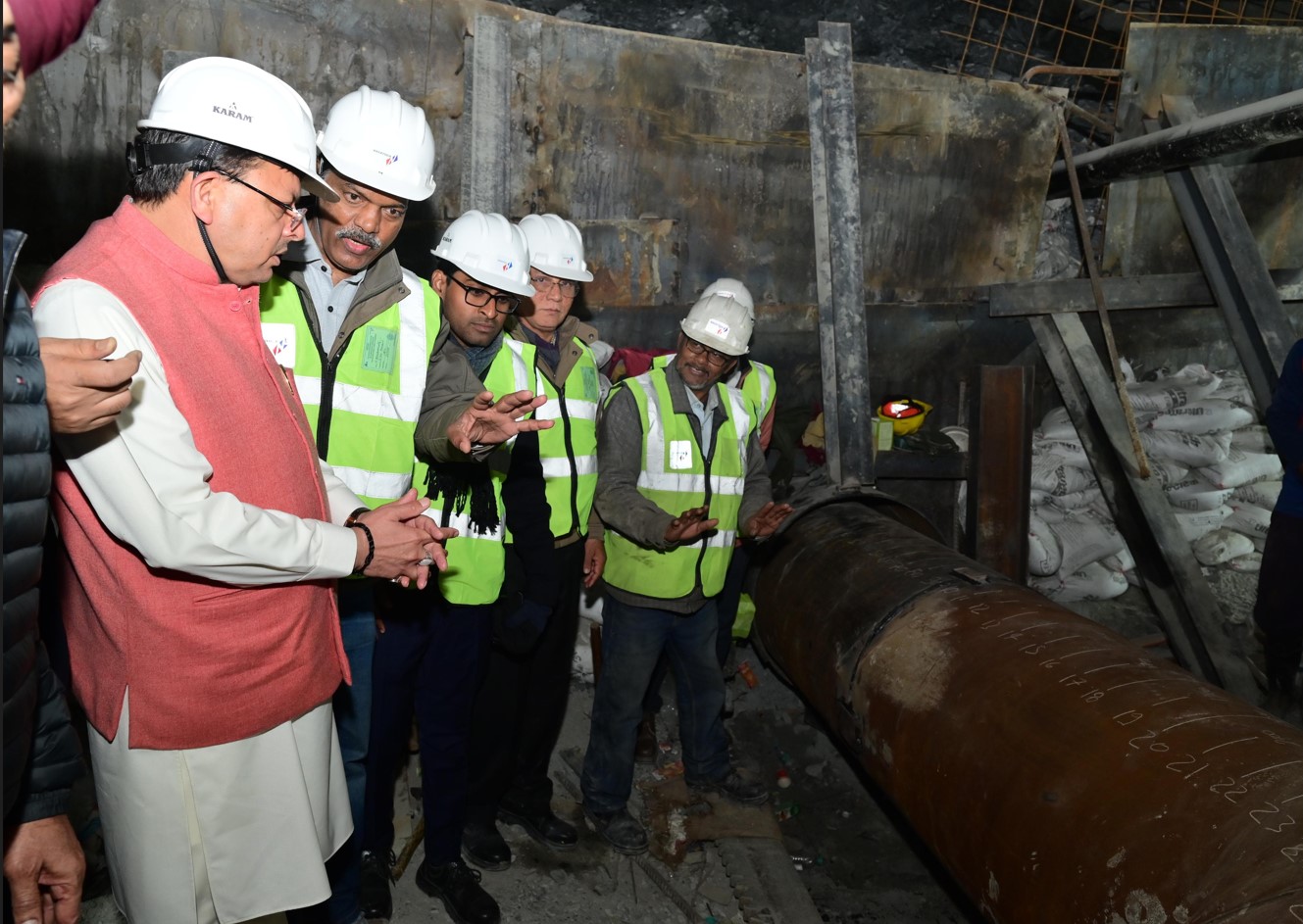 CM Dhami took stock of Silkyara Tunnel Rescue Operation.