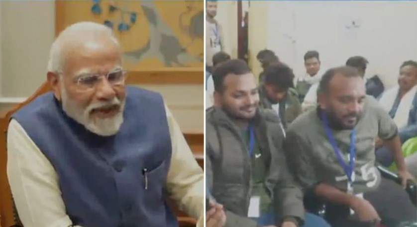 PM Modi talked to the workers evacuated from the tunnel in the morning