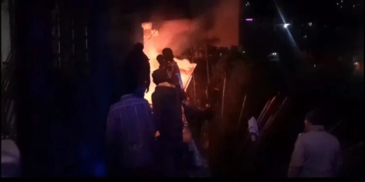 Panic due to fire in scrap warehouse in Mussoorie; fire brought under control after two hours