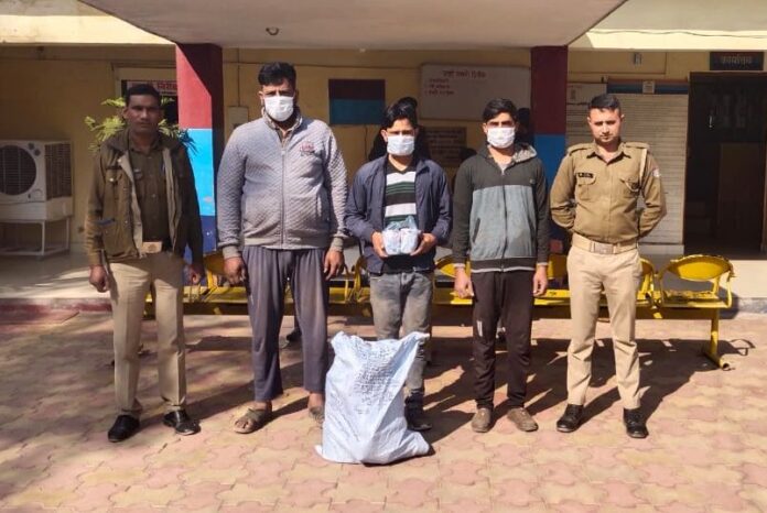 Three accused of slaughtering cows arrested, equipment recovered