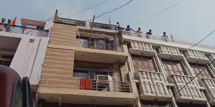 Panic due to fire in the house of a medical businessman