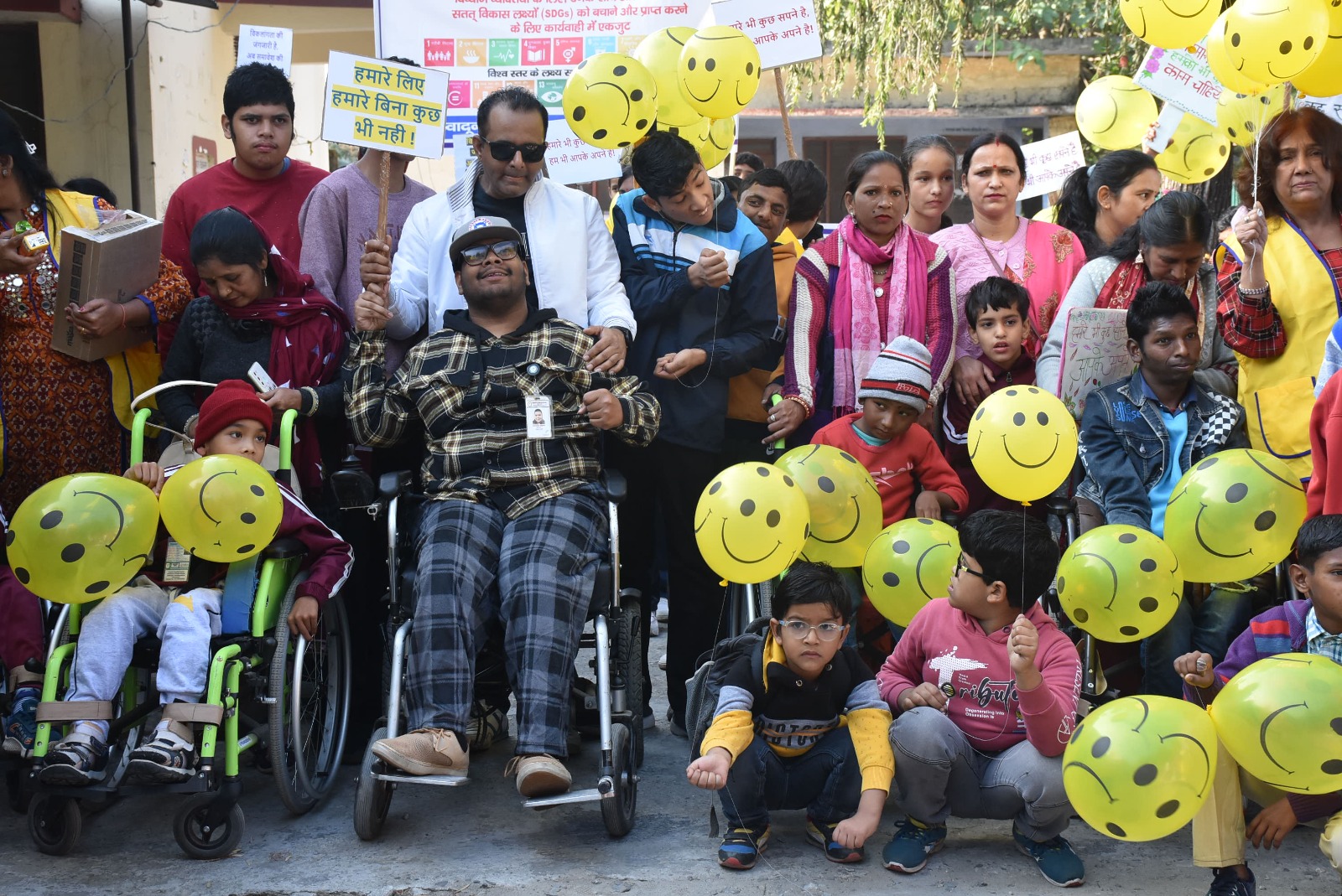 Rally organized by Anugrah Center Lemon Hospital on World Disability Day