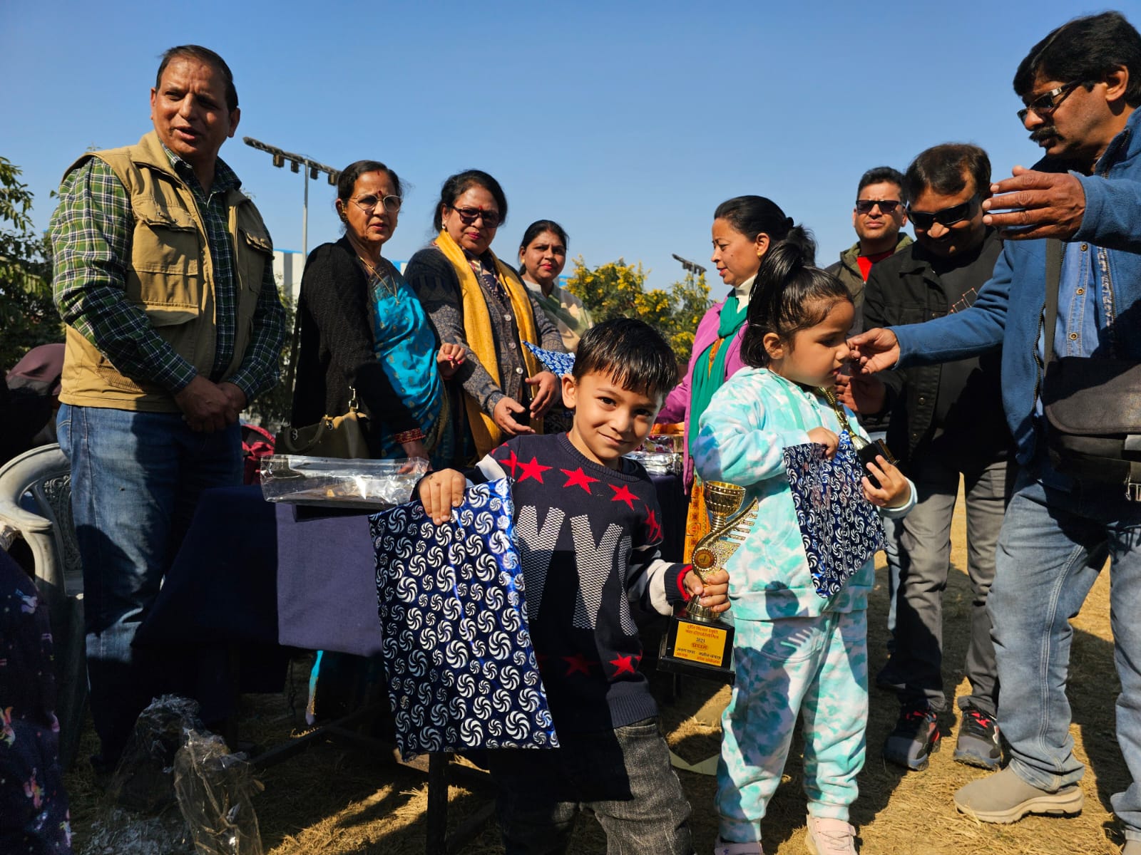 In Dehradun, children ran and gave the message of good health.