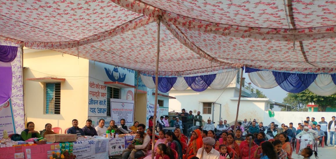 The department is giving information about the schemes in the Sankalp Yatra program.