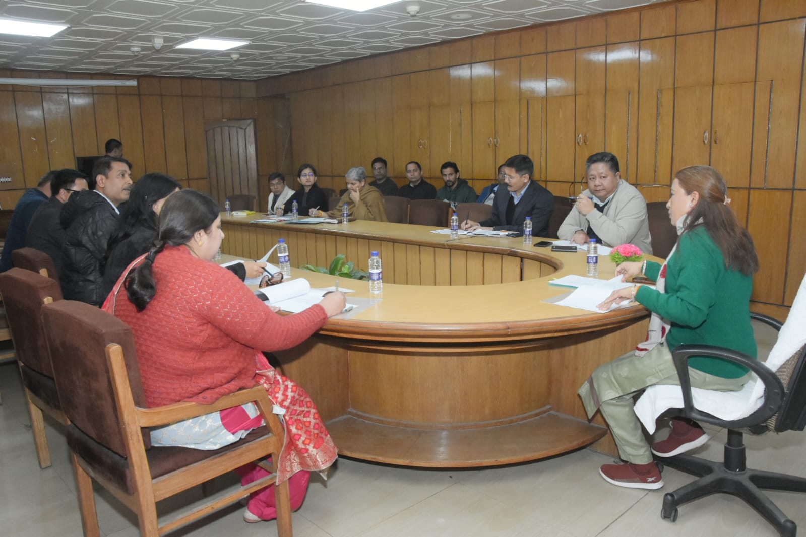 Food Minister Rekha Arya expressed displeasure over departmental website not being updated