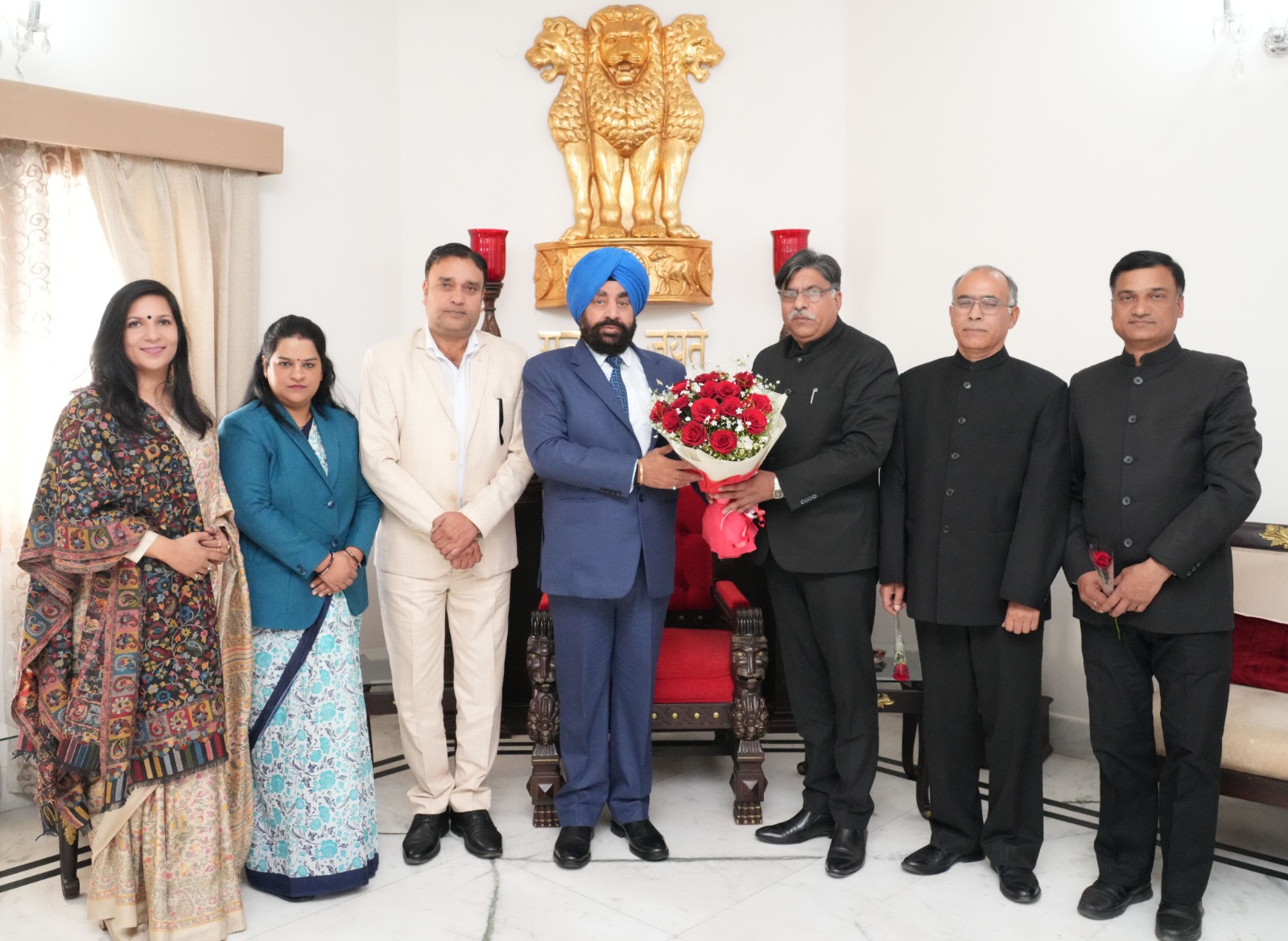 Chairman and members of State Public Service Commission met the Governor