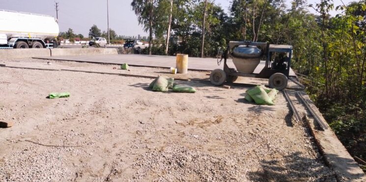 Police stopped the construction being done by people of a particular community.