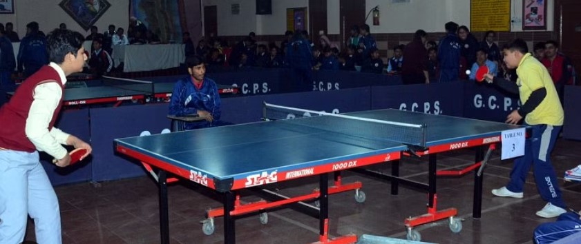 Anya, a student of The Heritage School North Campus, showed her sporting ability in table tennis.