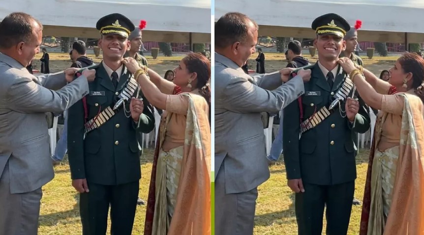 Lieutenant Gaurav Nainwal will now serve in the artillery unit.