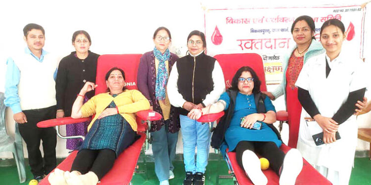 25 people donated blood in the camp organized at Judge Farm.