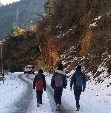 Vehicle movement becomes risky due to frost