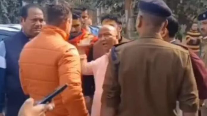 MLA raises hand on transport officer, video goes viral on social media
