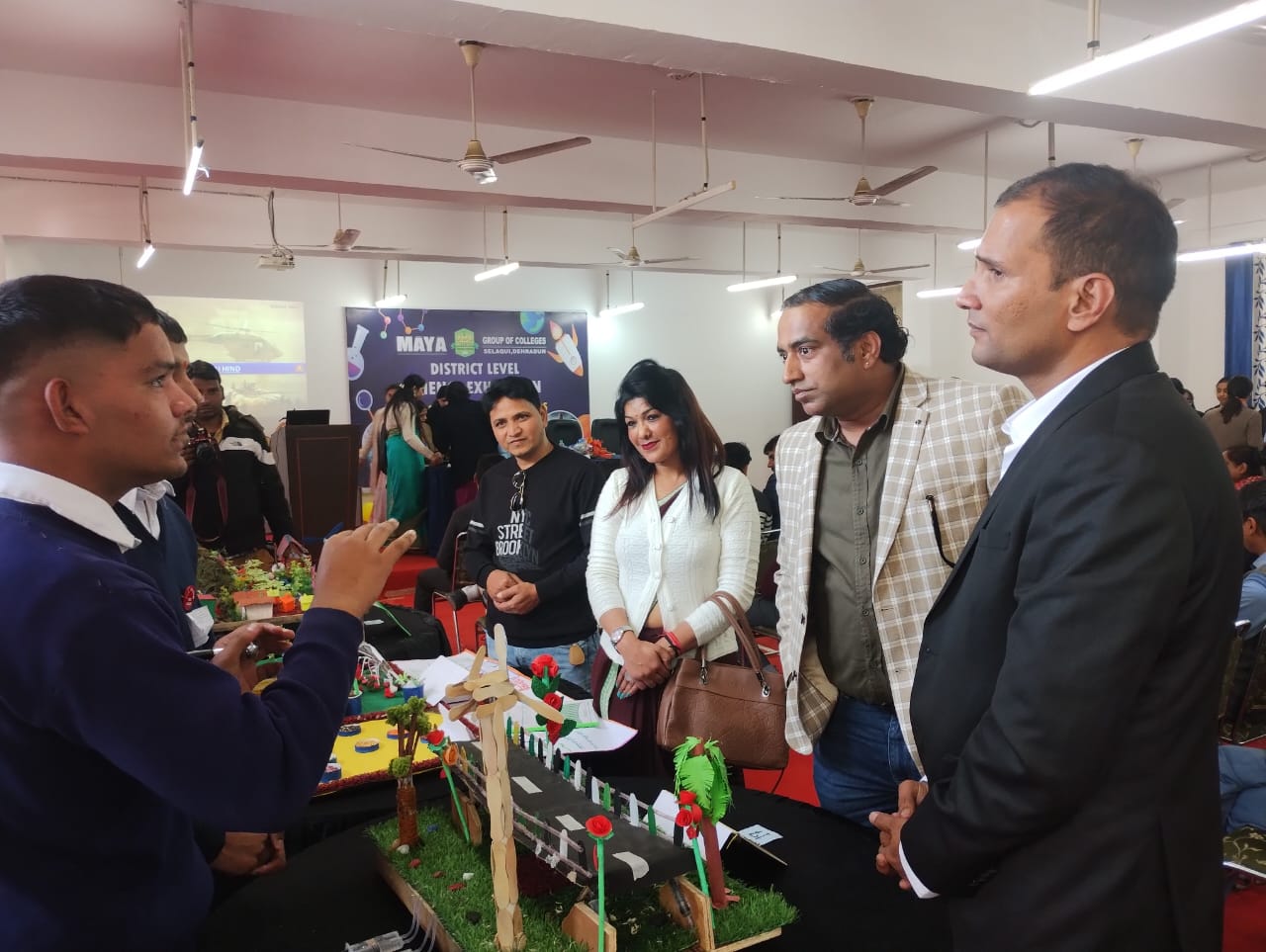 District level science exhibition organized in Maya College