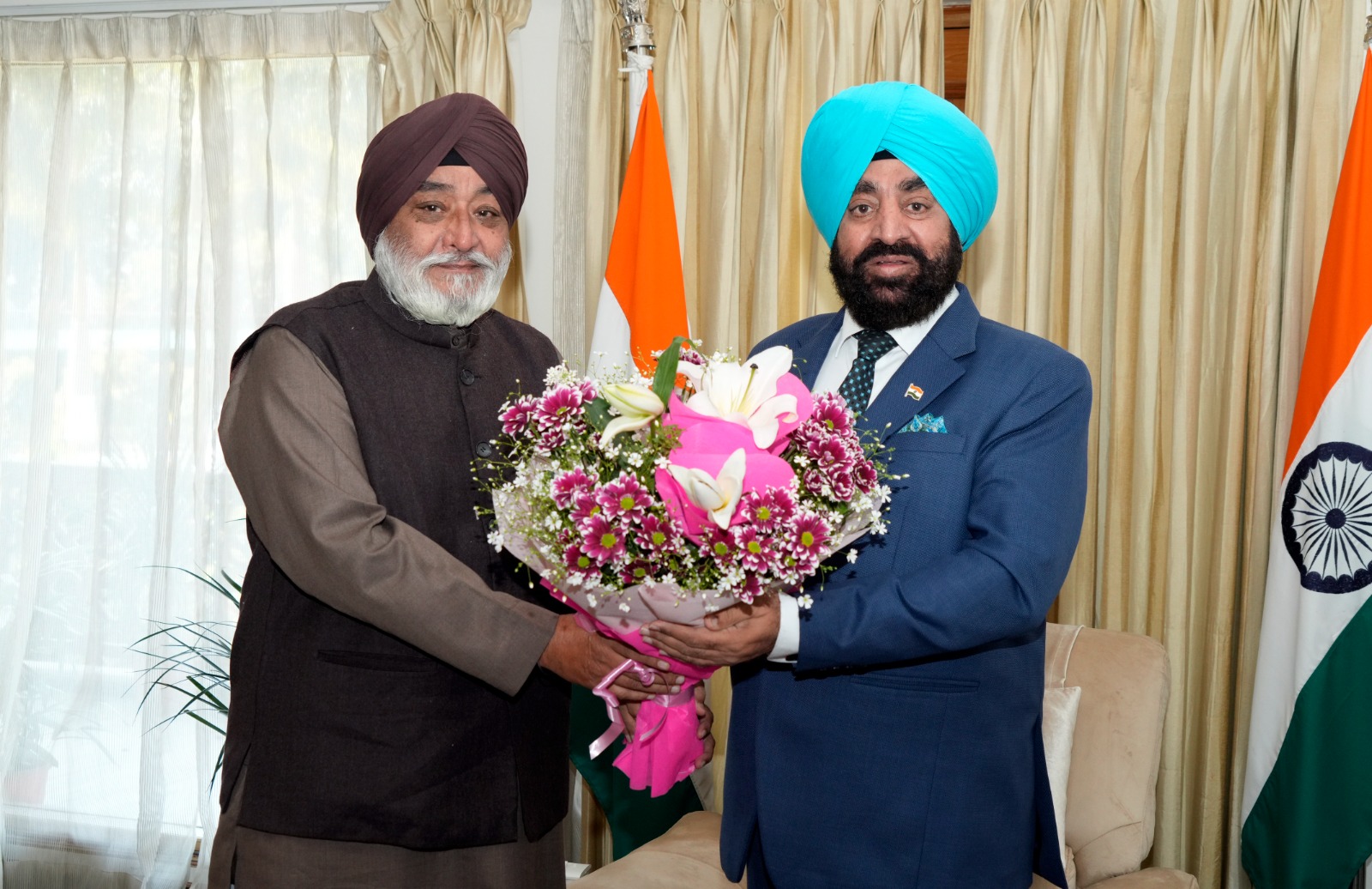Hemkund Sahib Trust Chairman Narendrajit Singh Bindra met the Governor