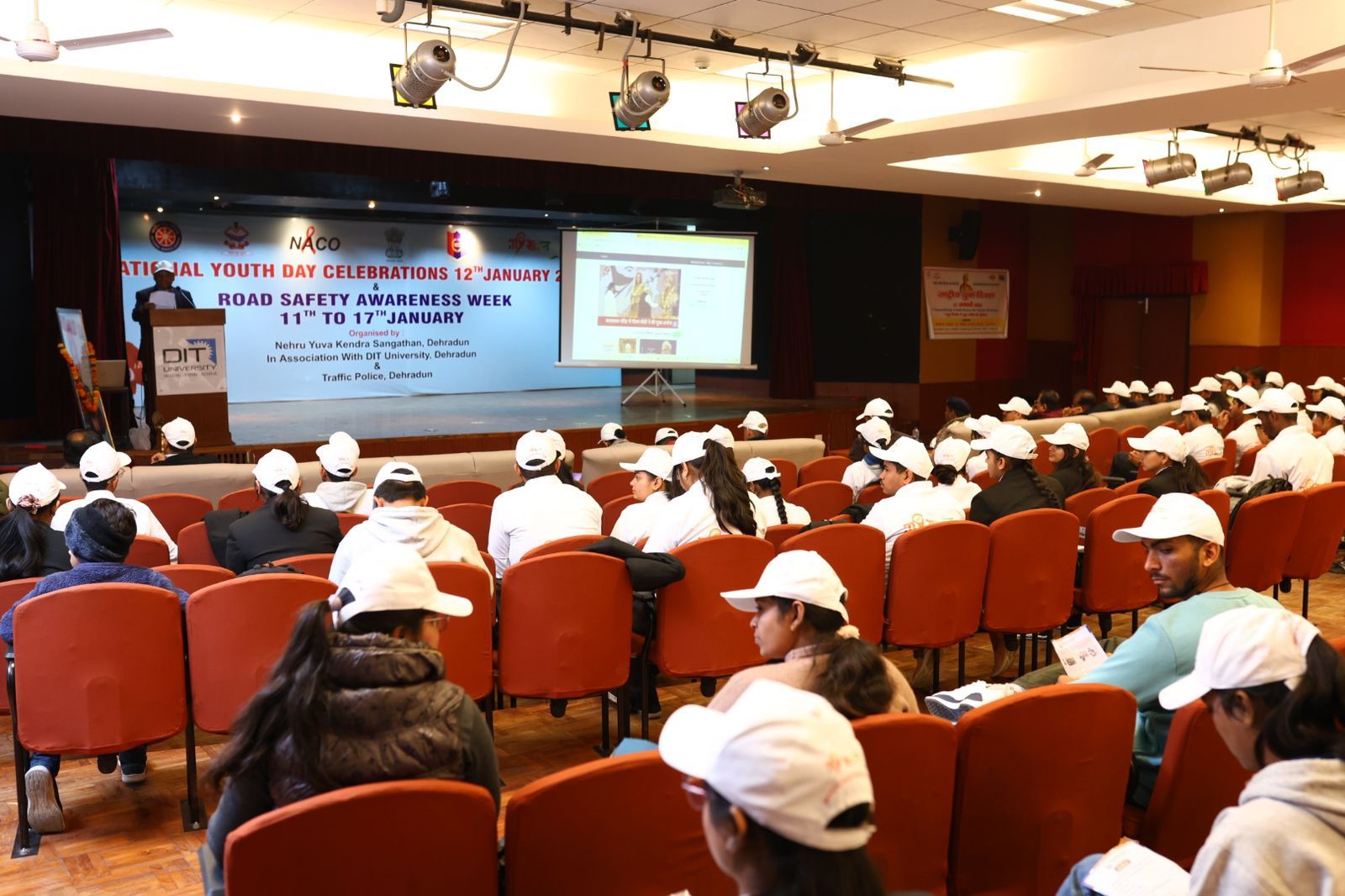 Vivekananda Jayanti celebrated with the courtesy of NSS and Nehru Yuva Kendra Organization in DIT University