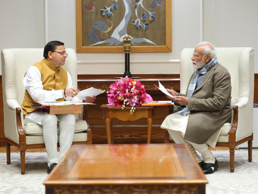 Chief Minister Pushkar Singh Dhami met the Prime Minister in New Delhi
