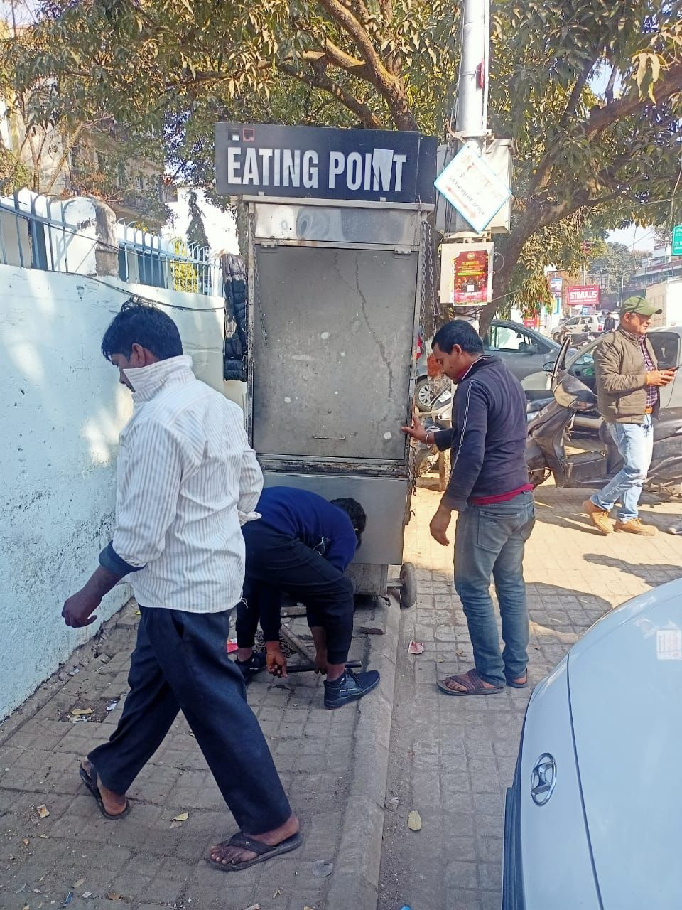 Illegal hoardings removed during encroachment free campaign