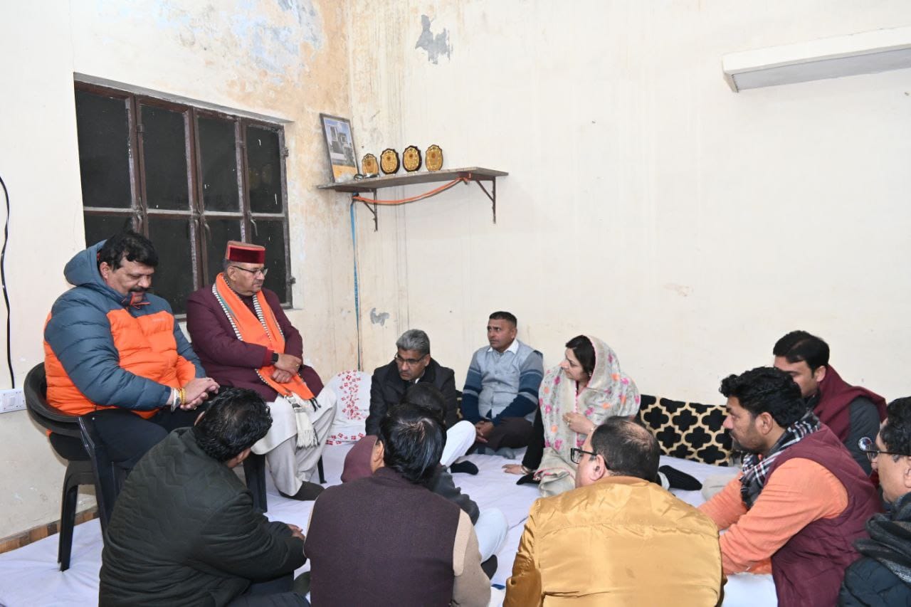 Minister Joshi expressed grief over the demise of former MLA Kunwar Pranav Singh's father.