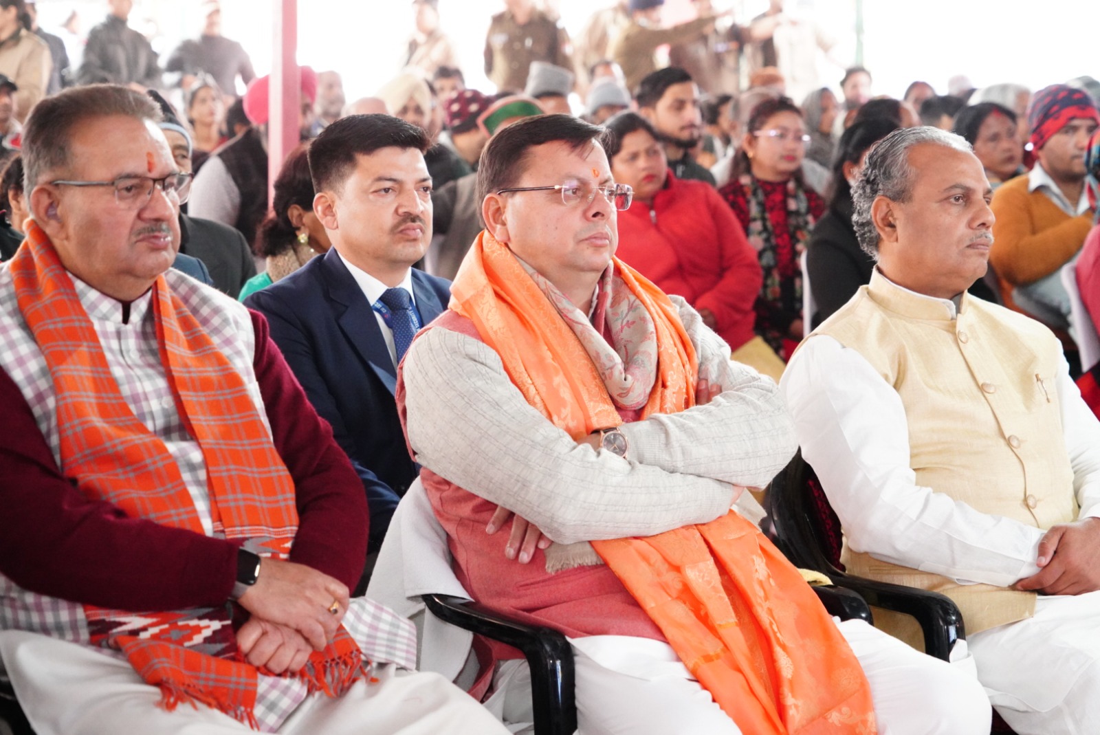 CM listens to 109th edition of PM Modi's Mann Ki Baat program in Jakhan