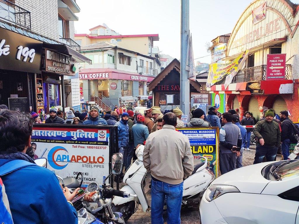 Local people angry over ban on Mall Road in Mussoorie