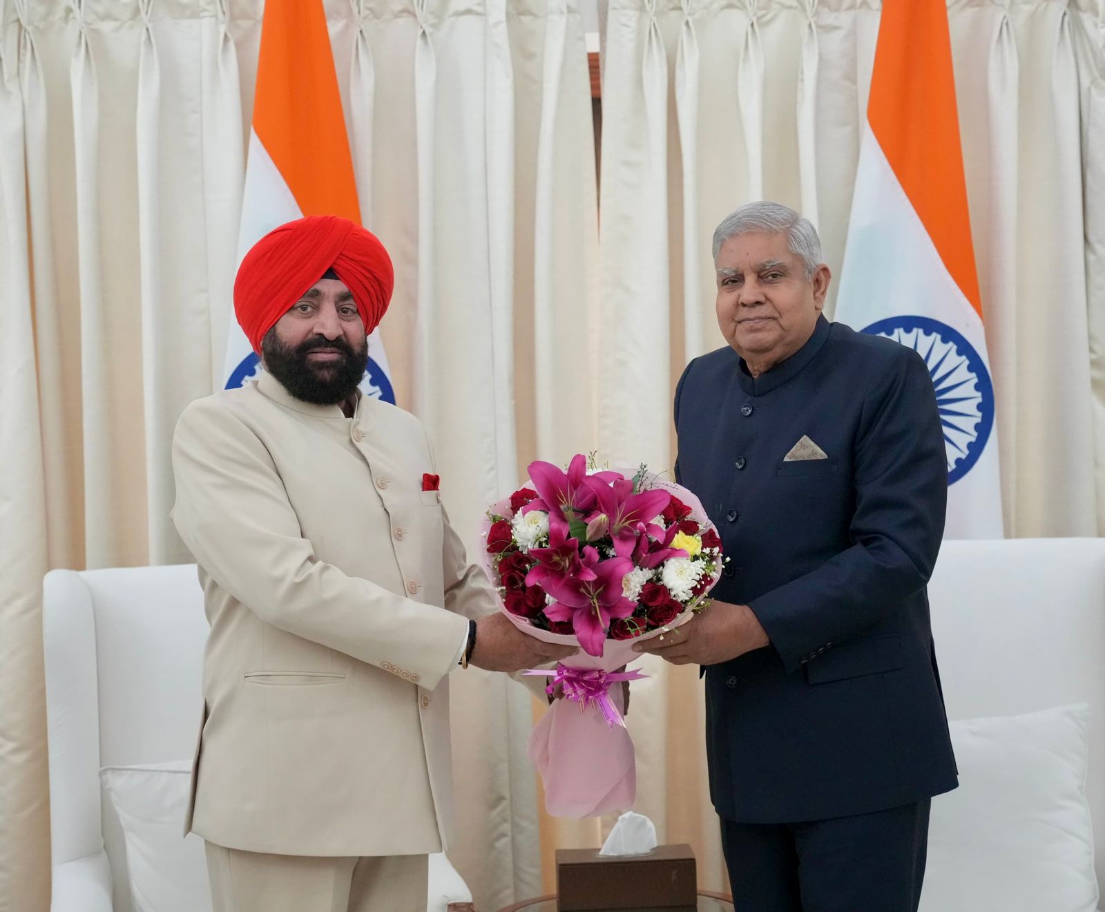 Governor met Vice President Jagdeep Dhankhar