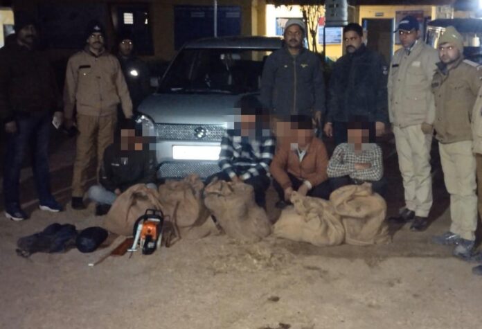 Four smugglers from Doon arrested for smuggling wood