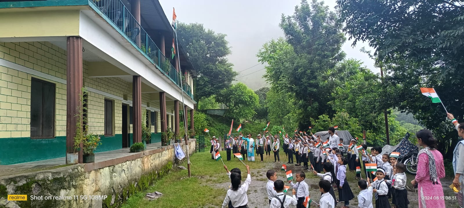 Siddha Our 78th Independence Day was celebrated with great pomp in our school Garkhet.