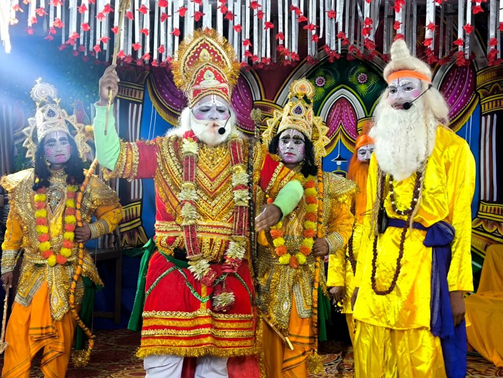 In the Ramlila of Thatyud, Tadaka, the mother of demons, was killed by Lord Rama.