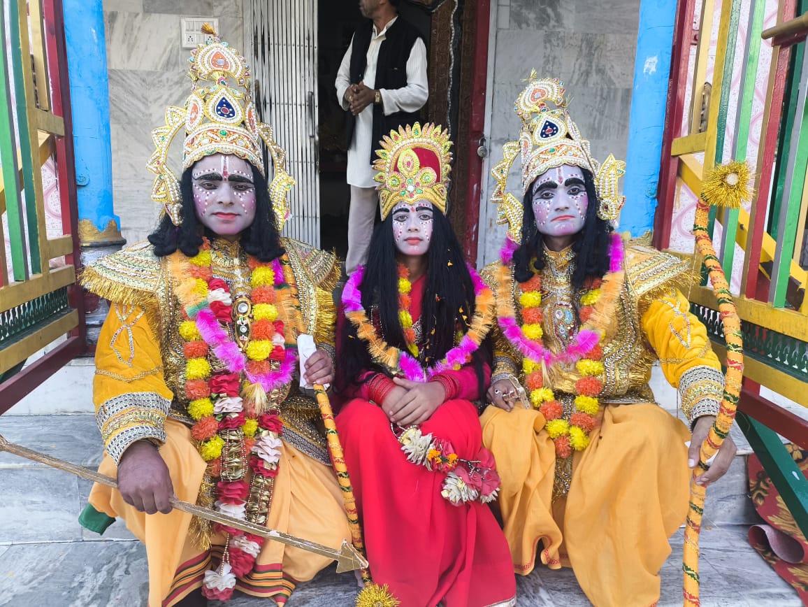 Nagaraj temple built in Thatyud Ramlila, tableau of Ram Sita marriage reached Bat village