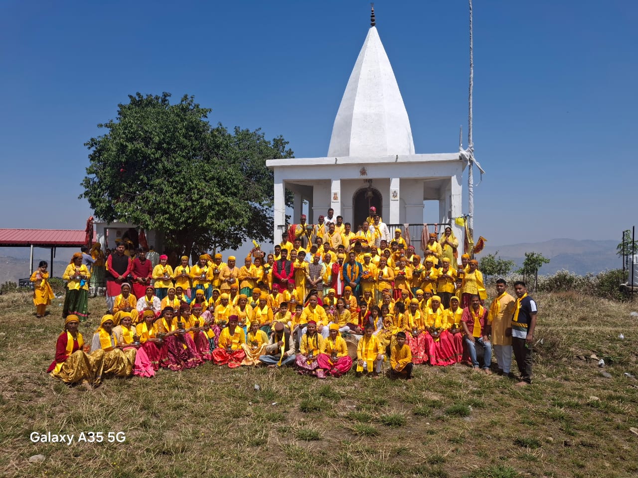 Bhagwat Mahapuran begins with Kalash Yatra - Seven day spiritual festival in village Kandi, Tehri Garhwal