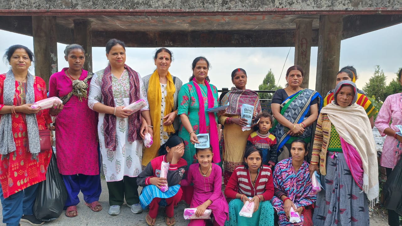 Sanitary napkins distributed to women on the 300th birth anniversary of Ahilyabai Holkar in Mussoorie