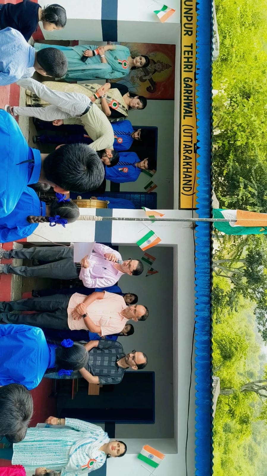 The 80th Independence Day celebration was celebrated with great enthusiasm at Government Inter College, Sadab.